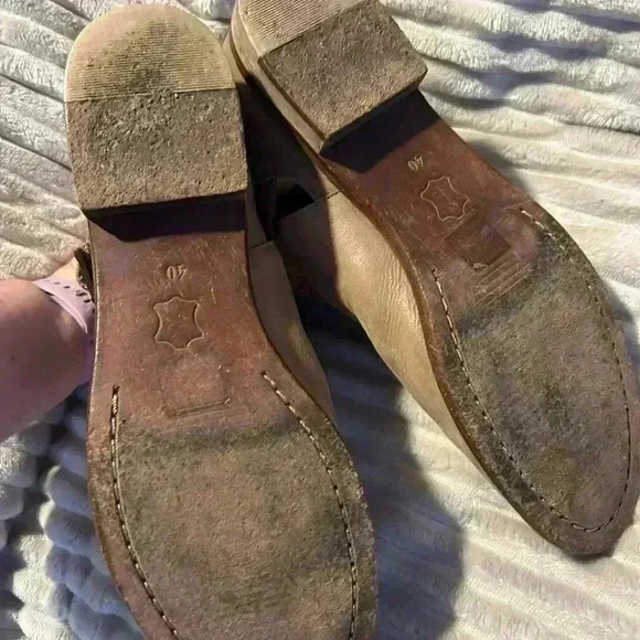 Free People Tan Leather Buckle Booties, size 40‎ - Picture 4 of 8